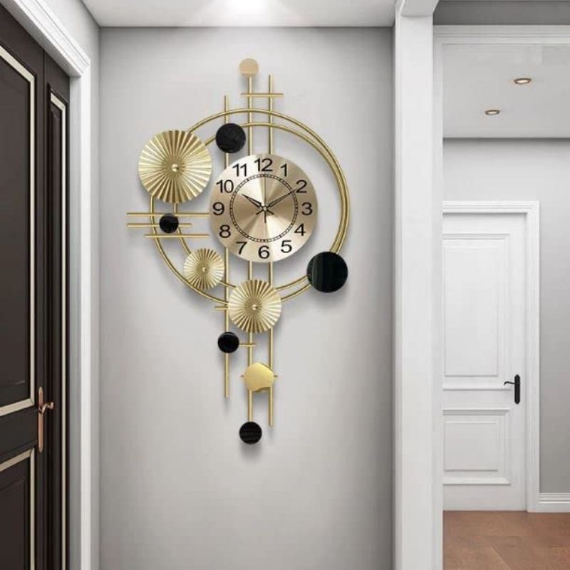 VerticaL Wall Clock With Circles (24 x 48 Inches)