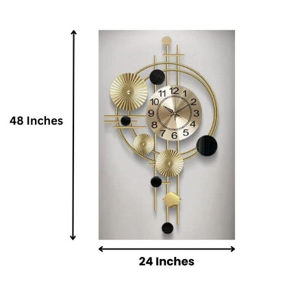 VerticaL Wall Clock With Circles (24 x 48 Inches)