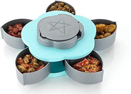 5 Compartments Flower Rotating Tray