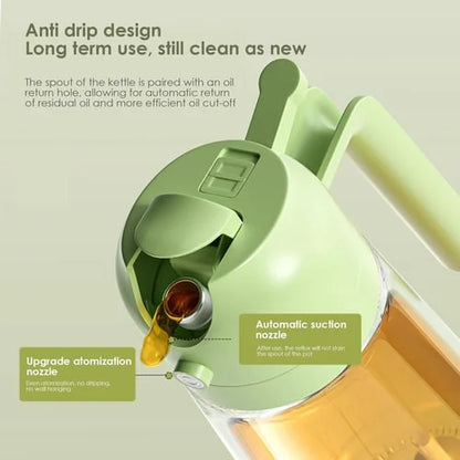 2 in 1 Spraying/ Pouring Integrated Oil Dispenser Bottle