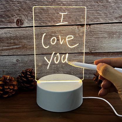 3D Creative Luminous Note Board