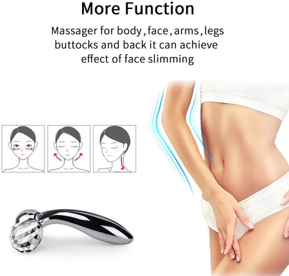 3D manual roller face body massager